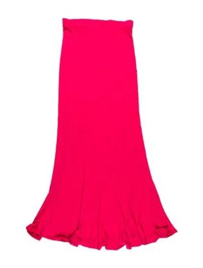 Pre-owned Class Roberto Cavalli Strapless Midi Length Dress In Orange