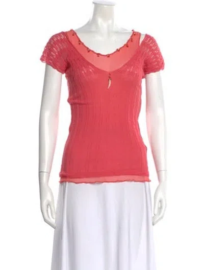 Pre-owned Class Roberto Cavalli Vintage 1990's Top In Pink