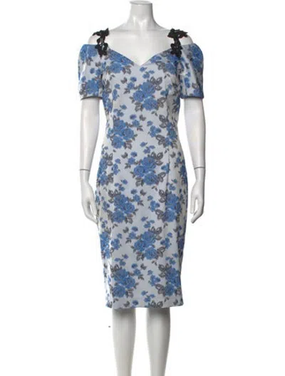 Pre-owned Class Roberto Cavalli Vintage Knee-length Dress In Blue