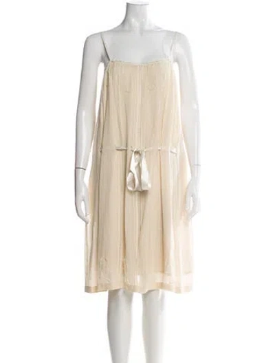 Pre-owned Class Roberto Cavalli Vintage Knee-length Dress In Neutral
