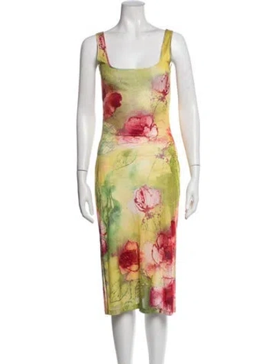 Pre-owned Class Roberto Cavalli Vintage Knee-length Dress In Pink