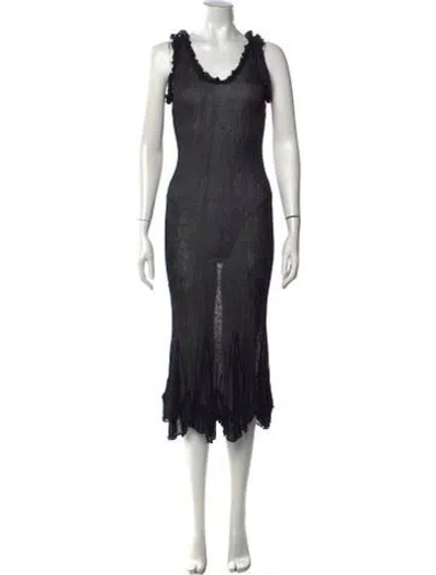 Pre-owned Class Roberto Cavalli Vintage Long Dress In Black