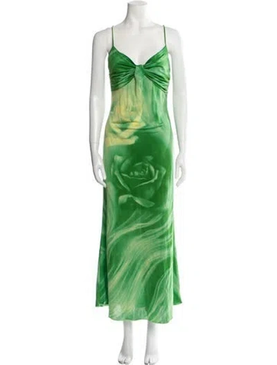 Pre-owned Class Roberto Cavalli Vintage Midi Length Dress In Multi