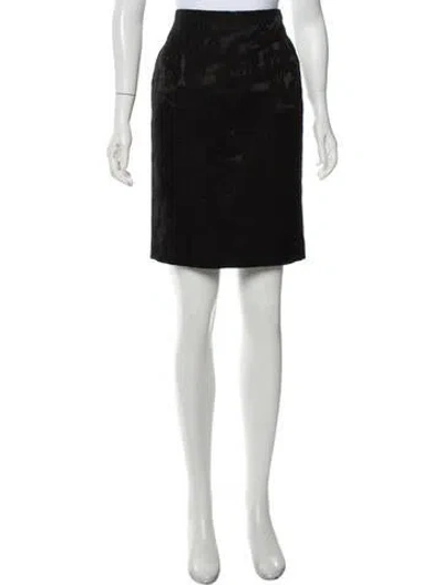Pre-owned Class Roberto Cavalli Wool Knee-length Skirt In Black