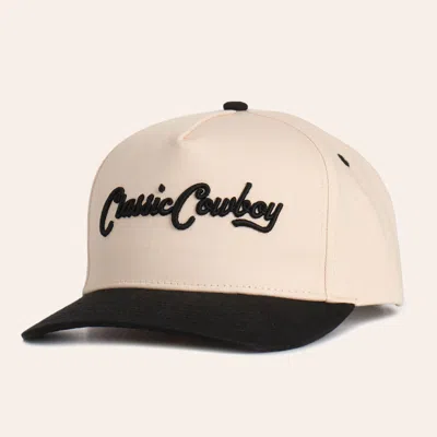 Classic Cowboy Cream And Black Kelce Brand Embroidered Snapback Cap In Gray