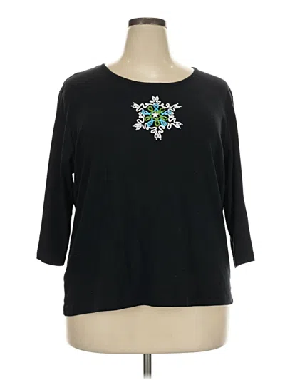 Pre-owned Classic Elements 3/4 Sleeve T-shirt In Black
