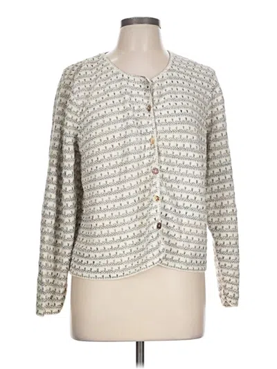 Pre-owned Classic Elements Cardigan Sweater In Ivory