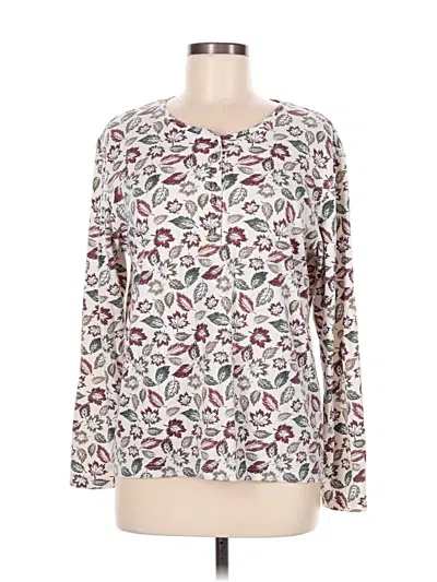 Pre-owned Classic Elements Long Sleeve Blouse In White