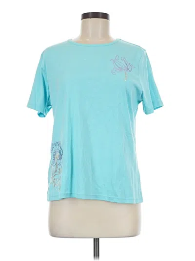 Pre-owned Classic Elements Short Sleeve T-shirt In Teal