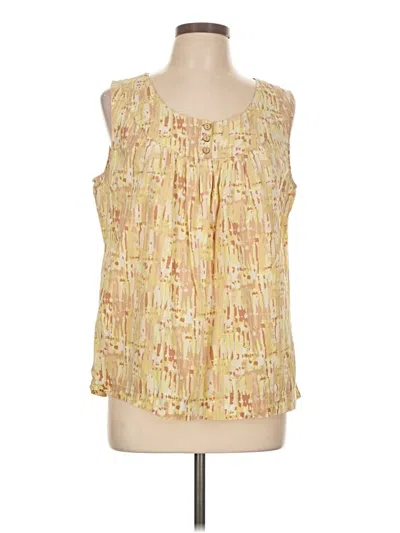 Pre-owned Classic Elements Sleeveless Blouse In Yellow
