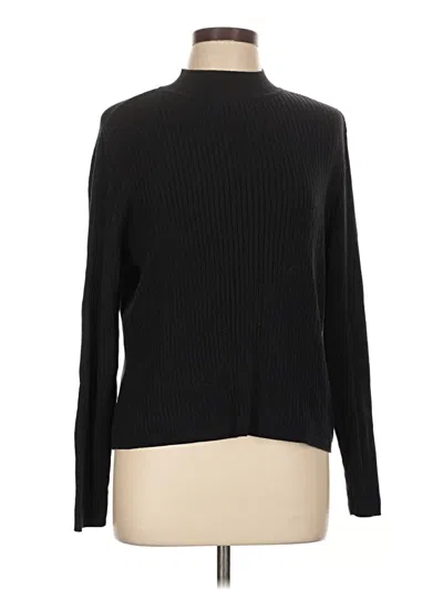 Pre-owned Classic Elements Turtleneck Sweater In Black