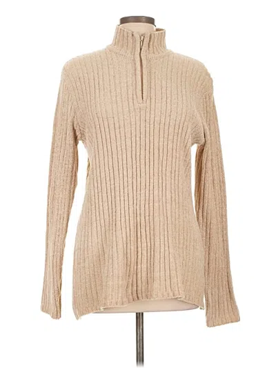 Pre-owned Classic Elements Turtleneck Sweater In Tan