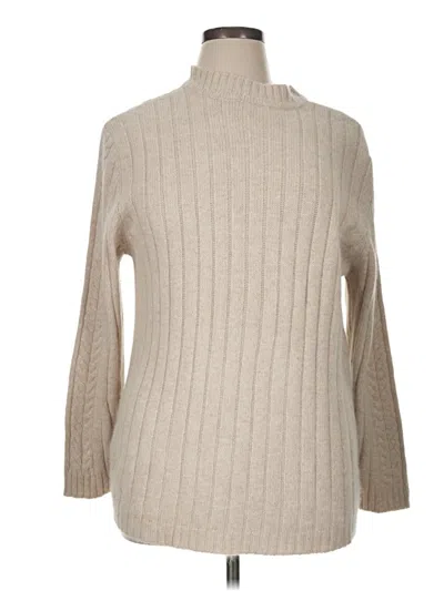 Pre-owned Classic Elements Turtleneck Sweater In Tan