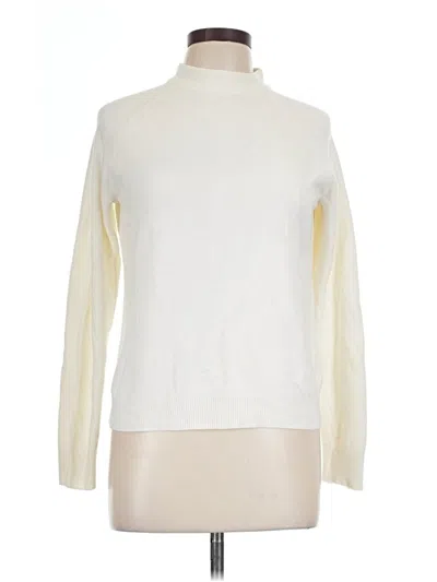 Pre-owned Classic Elements Turtleneck Sweater In White