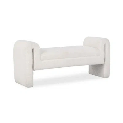 Classic Home Ada Upholstered Fabric Bench In Multi