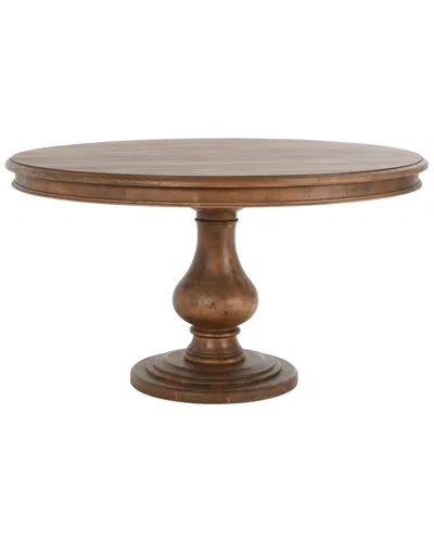Classic Home Adrienne 54in Round Dining Table In Brown