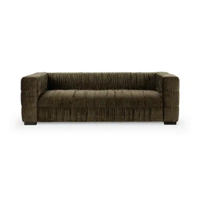 Classic Home Afeela Upholstered Sofa Bronze In Brown