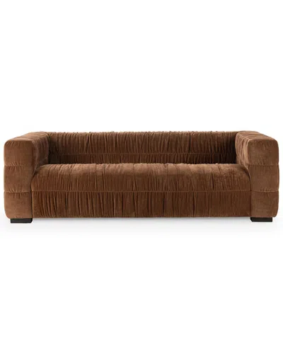 Classic Home Afeela Upholstered Sofa In Brown