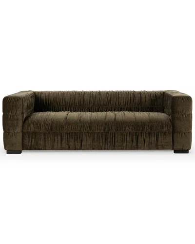 Classic Home Afeela Upholstered Sofa In Brown