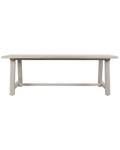 Classic Home Agnes Outdoor Teak Dining Table In Gray
