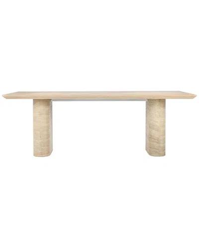 CLASSIC HOME CLASSIC HOME AIDEN 87IN STRIPPED STONE OUTDOOR DINING TABLE