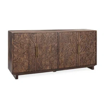 Classic Home Albero Solid Wood Sideboard In Brown