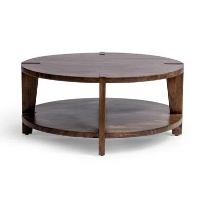 Classic Home Alenna Mango Wood Coffee Table In Brown