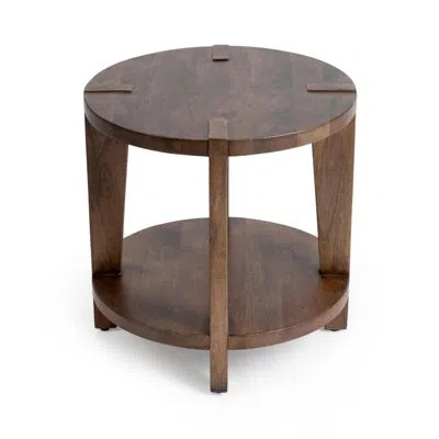 Classic Home Alenna Mango Wood End Table In Brown
