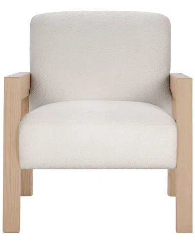Classic Home Aliza Upholstered Accent Chair In White