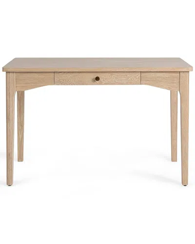 Classic Home Allysyn Oak Writing Desk In Brown