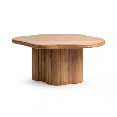 Classic Home Alvaro 65" Free Form Dining Table Golden Wheat