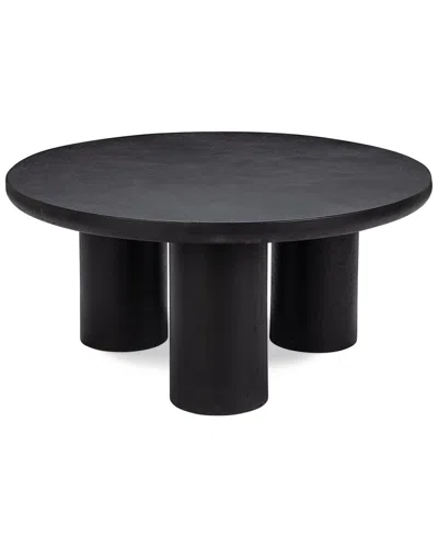 Classic Home Anzio Outdoor Coffee Table In Concrete Black Conc