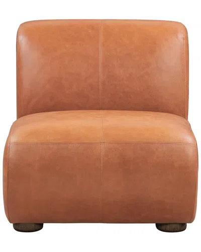 Classic Home Arcadia Leather Accent Chair In Brown