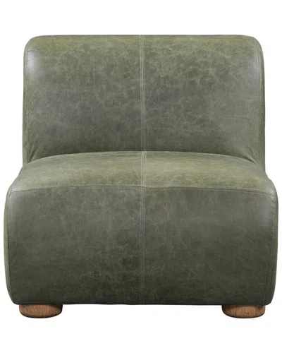 Classic Home Arcadia Leather Accent Chair In Green