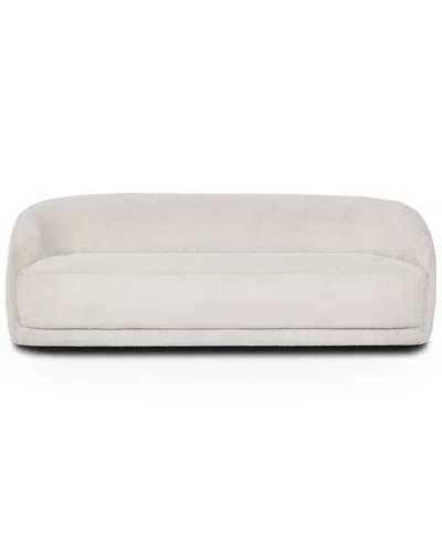 Classic Home Argon Upholstered Sofa In White