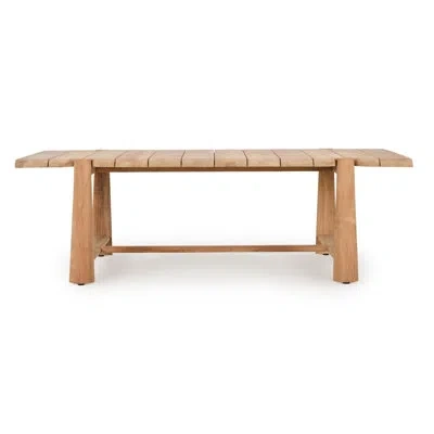 Classic Home Aston Outdoor Teak Dining Table In Brown