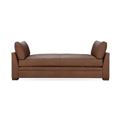 Classic Home Audrey Leather Upholstered Daybed In El Paso Sand Leather