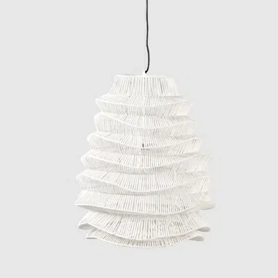 Classic Home Barlow 1 - Light Single Geometric Pendant In White