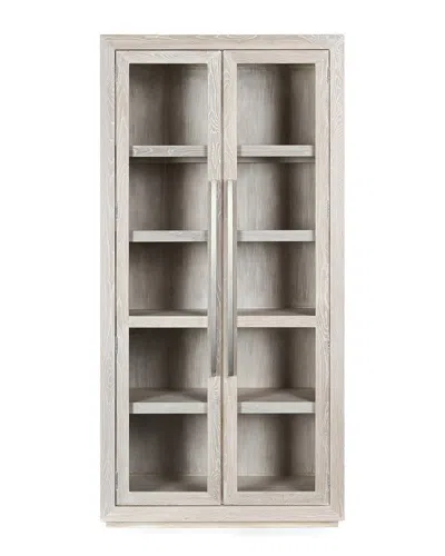 Classic Home Bradley 91in Tall Solid Oak Wood Cabinet In White