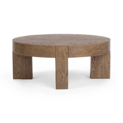 Classic Home Bristol Cracked Oak Coffee Table In Brown