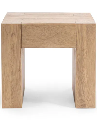 Classic Home Bristol Reclaimed Oak End Table In Brown