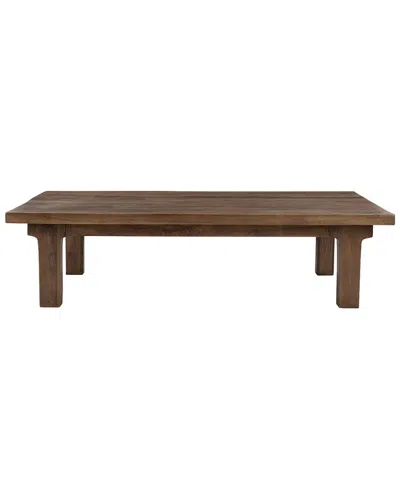 Classic Home Carmel Reclaimed Wood Rectangle Coffee Table In Brown