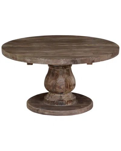 Classic Home Carolina Reclaimed Pine Round Coffee Table By Kosas Home