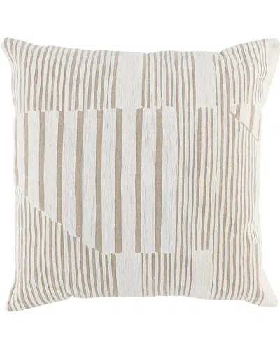 Classic Home Charlotte 22in Throw Pillow In Ivory