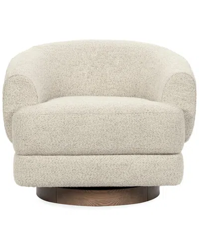 Classic Home Chassia Upholstered Fabric Swivel Accent Chair Cre