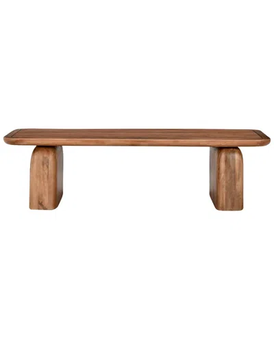 Classic Home Chloe 68in Wood Coffee Table In Brown
