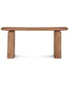 Classic Home Chloe 68in Wood Console Table In Brown