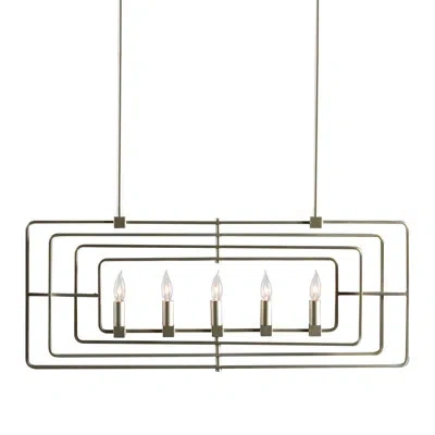 Classic Home Ciara 5-light Rectangle Pendant By Kosas Home In Multi