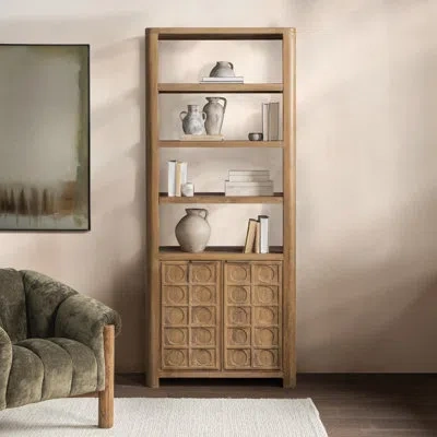 Classic Home Cleveland Mango Wood Bookcase In Brown