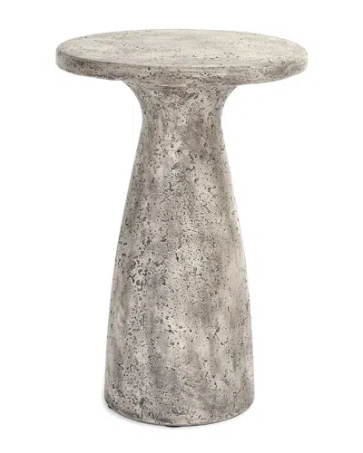 CLASSIC HOME CLASSIC HOME COLLINS 19IN CONCRETE STONE OUTDOOR ACCENT TABLE
